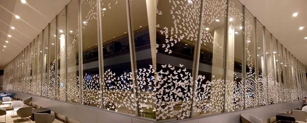 White Butterflies in Southbank Center